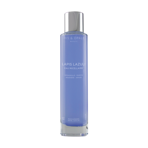 Pierre de Lapis Lazuli sur fond blanc